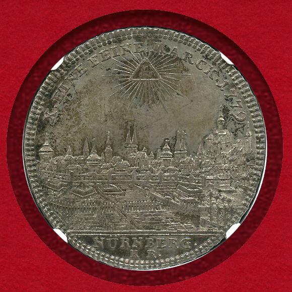 1779年 ドイツ ニュルンベルク ターラー銀貨 都市景観 – 都市景観