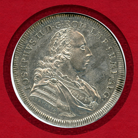 1775年 ドイツ レーゲンスブルク ターラー銀貨 ヨーゼフ2世 都市景観 